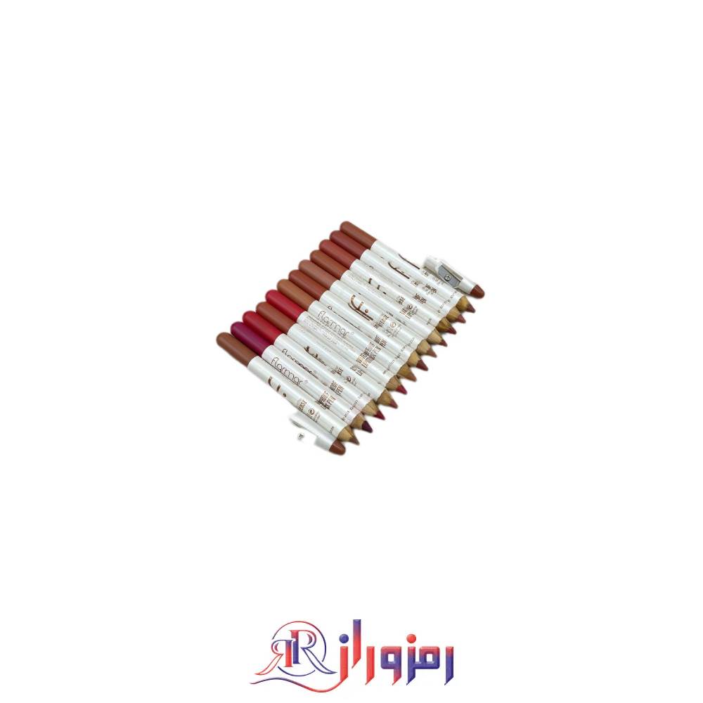 رژلب مدادی فلورمار flormar پک 12 عددی،خرید و قیمت رژلب مدادی فلورمار flormar پک 12 عددی